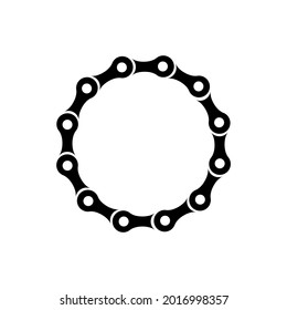 circulo de la cadena de bicicletas concepto de icono de la bicicleta ilustración vectorial