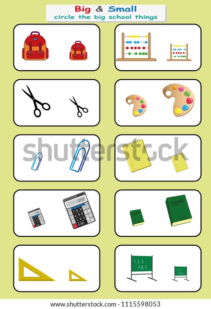 Find And Circle The School Objects Worksheets CD5