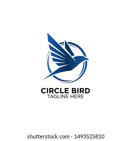 circle bird company logo templates