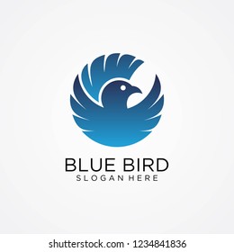 Circle bird logo design