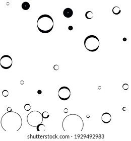 Circle Black Calm Elegant Circles Art Illustration. Oval Classical Stricts Modernes, einfaches Art. Weiße runde Kurven Minimal Modernes Kunstmuster. Retro Light Luxury Geometric Vectordesign Pic.