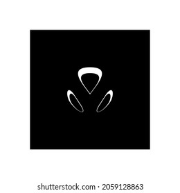 circle black design geometric logo