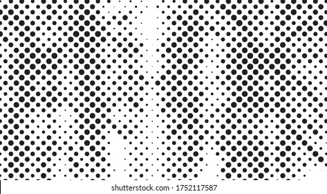 Circle black halftone vector background Free Vector