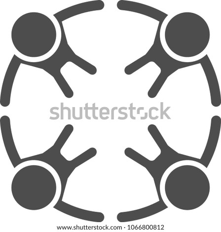 circle of black people