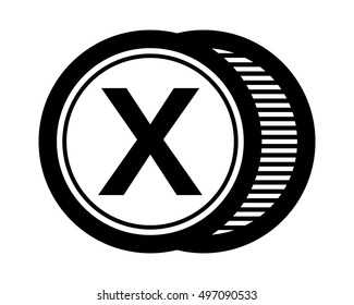 circle black typography alphabet font typeset logotype image vector icon