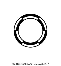 Circle black and white logo
