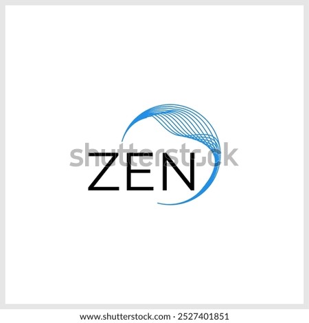 circle bland abstract line logo