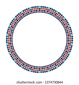 Circle blank for frame the text.