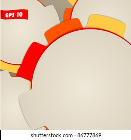 Circle Blanko-Papier-Lesezeichen-Hintergrund