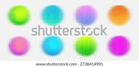 Circle blob gradient with glass fractal abstract for png neon chromatic. Set light pattern with holographic bubble deep for graphic futuristic spot. Texture bright circle with radiant glass grain.