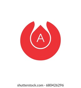 circle with blood logo