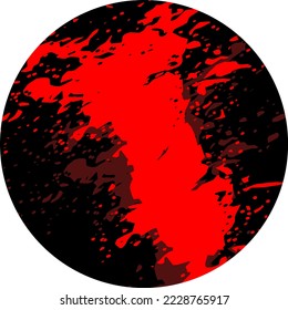 vectores de fondo de brote de sangre de círculo