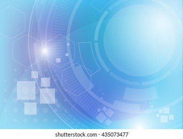 Circle blue abstract futuristic technology  background