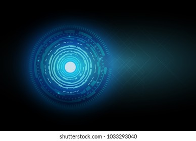 
Circle blue abstract technology innovation concept vector background
