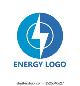 Circle Blue Energy Logo Vector