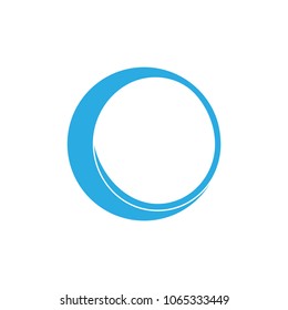 circle blue logo vector 