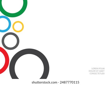 Circle Border Decor. Vector background.