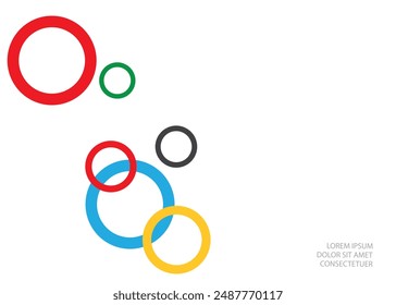 Circle Border Decor. Vector background.