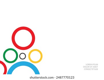 Circle Border Decor. Vector background.