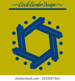 Circle Border Design Element Vector
