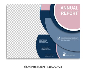 Circle Brochure template flyer design vector background