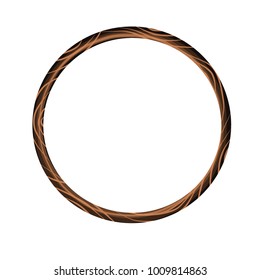 Circle brown vintage texture vector