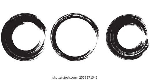 Cepillo circular Diseño blanco y negro eps 10