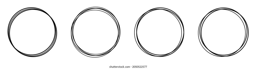 Conjunto de iconos de pincel de forma manual