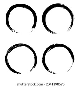 circle brush oriental, circle brush vector