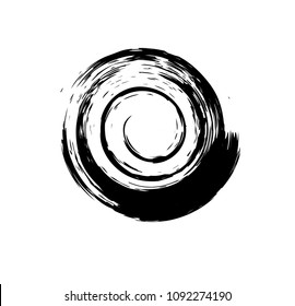 circle brush paint wallpaper 