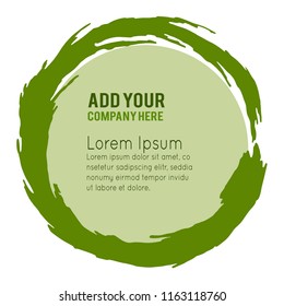 Circle brush stroke backgrounds. Abstract vector background.