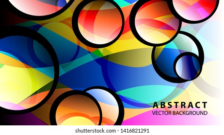 circle bubble background vector design illustration