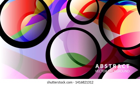 circle bubble background vector design illustration