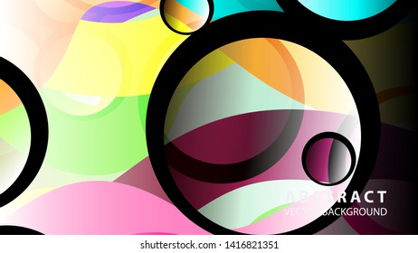 circle bubble background vector design illustration