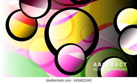 circle bubble background vector design illustration