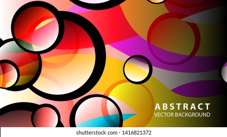 circle bubble background vector design illustration