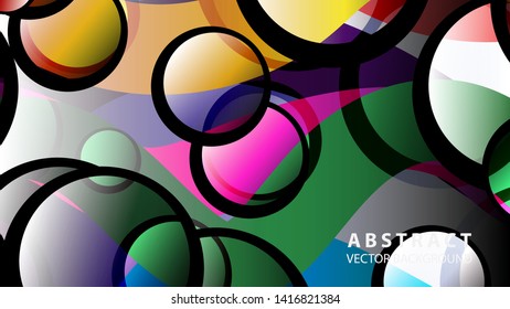 circle bubble background vector design illustration