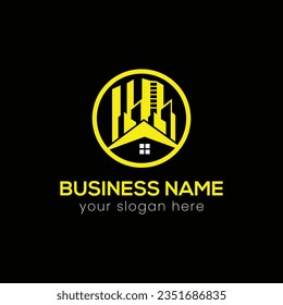 Circle With Building Real Estate Logo Design