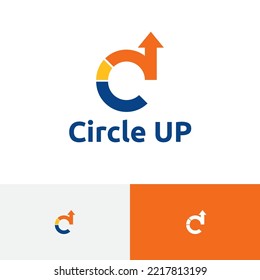 Circle Up Business Digital Electric Technology Logo