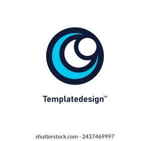 circle business logo. abstract circle logo.