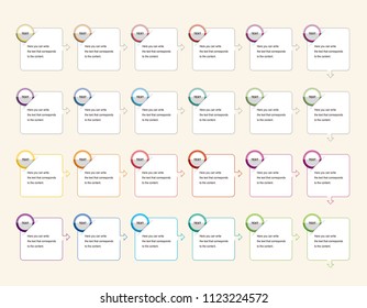 Circle button icon and a banner for writing text.Icon for Banner.Multiple colored button icons and multI-color square banners with edges between cut paper.