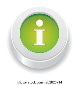 the circle button with i letter / the info icon / glossy info button