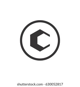 Circle with C letter  logo design