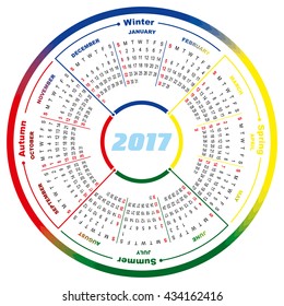 Circle Calendar 2017