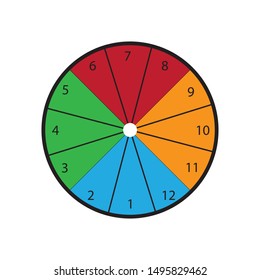 circle calendar
on a white background vector illustration, 