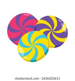 Icono de estilo de Vector Circle Candies. Archivo Eps 10