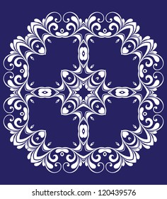 Circle card ornament