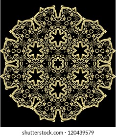 Circle card ornament