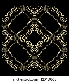 Circle card ornament