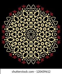 Circle card ornament